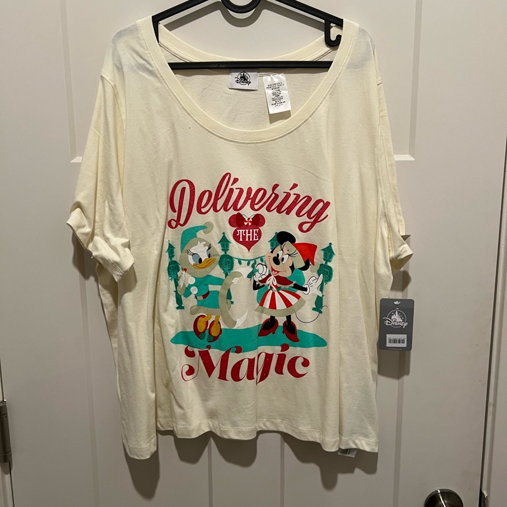 NWT Disney Cream tee shirt